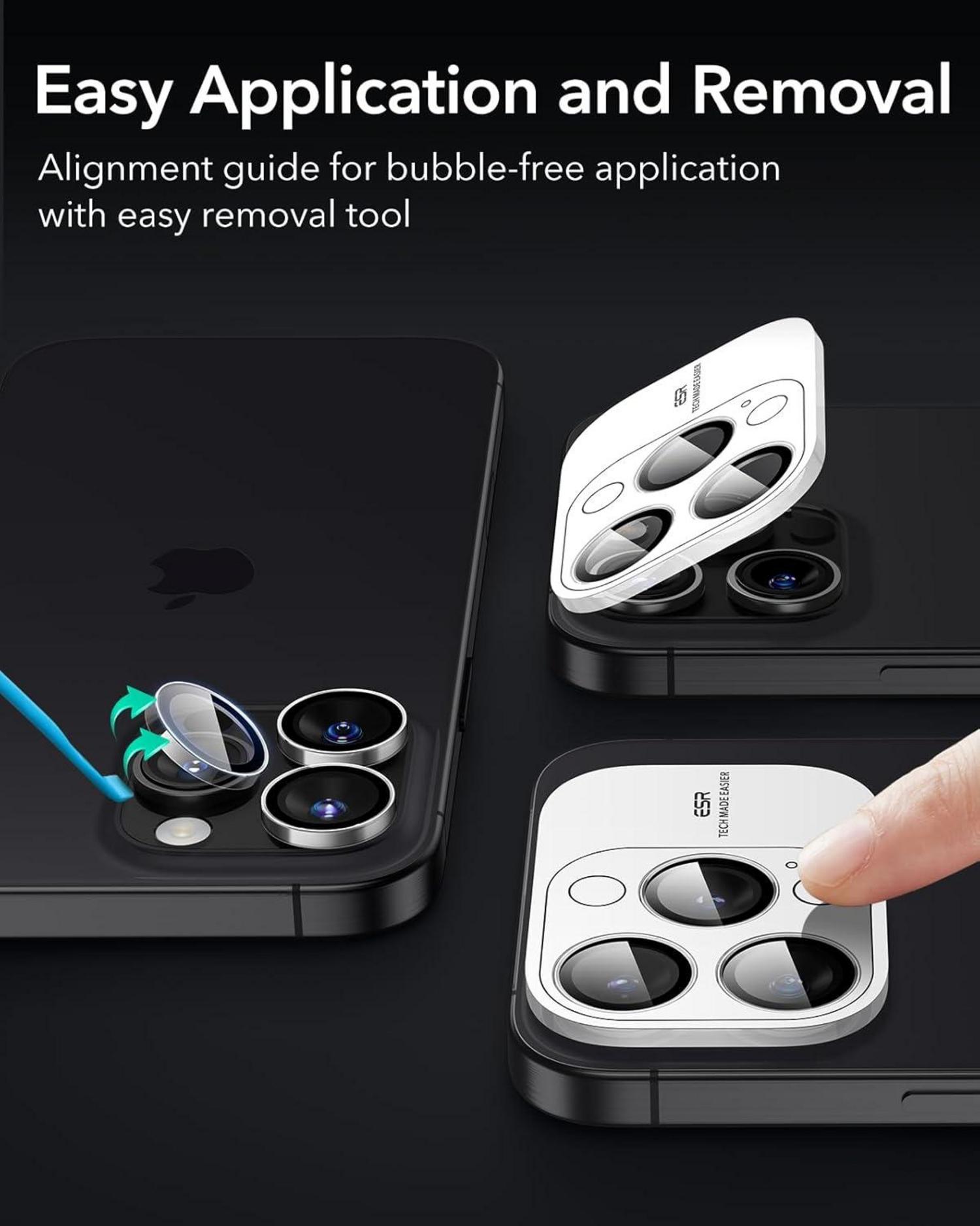 Kamera Schutzfolie iPhone 16 Pro Max/16 Pro/15 Pro Max/15 Pro/14 Pro