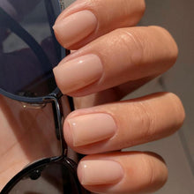 24 Stück Nude Nägel Aufkleben Kurz Einfarbig Eckig Press on Nails