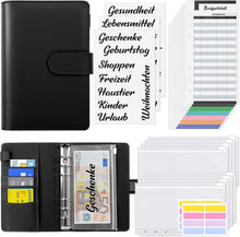 Budget Planner A6 Geldumschläge Geld Organizer Schwarz