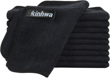 Mikrofasertücher Schwarz Putzlappen Küche Reinigung 10 Stück 20x20 cm