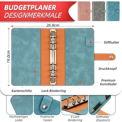 Budget Planner Deutsch A6 Sparset 8 Challenge Finanzplaner Haushaltsbuch