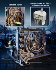 ROKR 3D Holzpuzzle Kugelbahn marble Spaceport inkl. USB-Antrieb