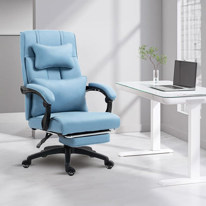 Ergonomischer Chefsessel mit Fußstütze und