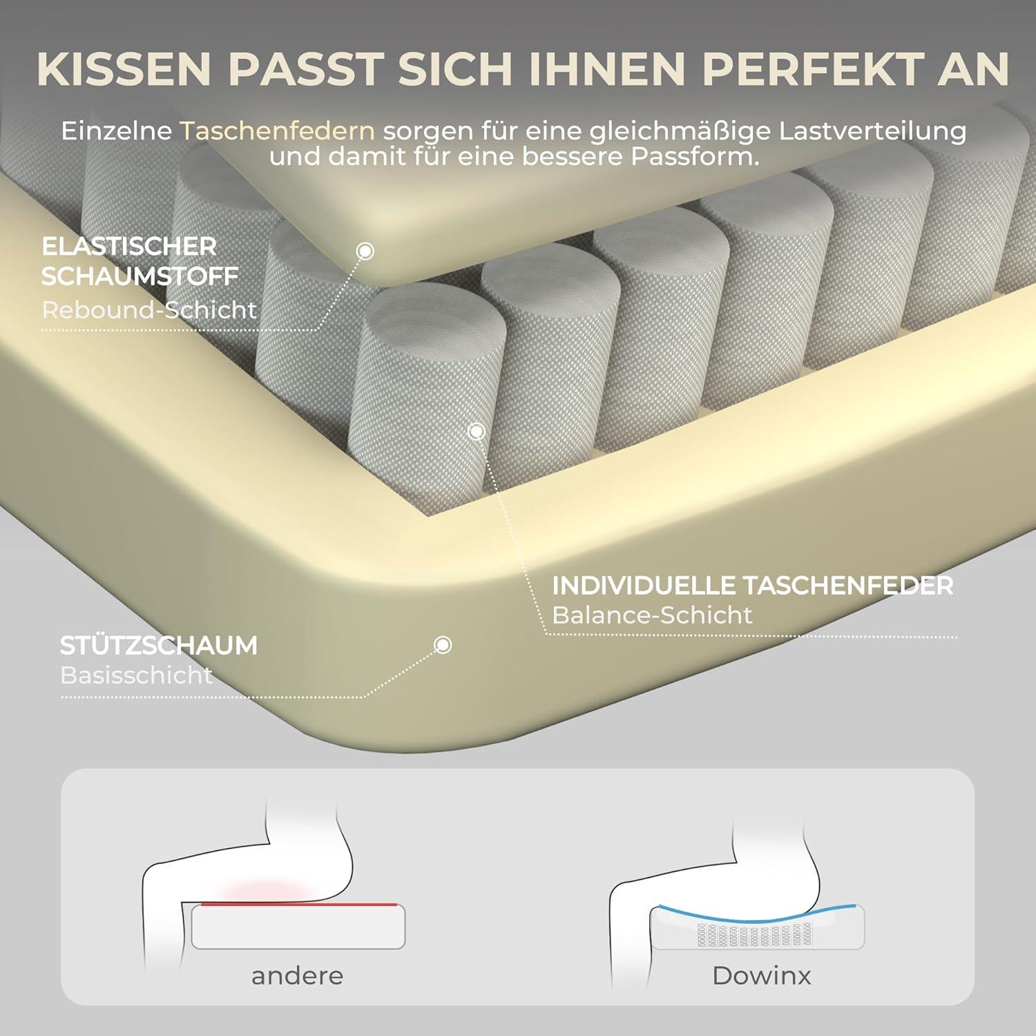 Ergonomischer Chefsessel Bürostuhl mit Fußstütze und Lendenwirbelstütze