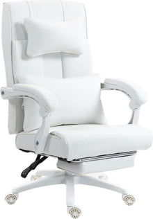 Ergonomischer Chefsessel mit Fußstütze und Lendenwirbelstütze