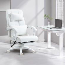 Dowinx Chefsessel Bürostuhl Ergonomisch mit Fußstütze und