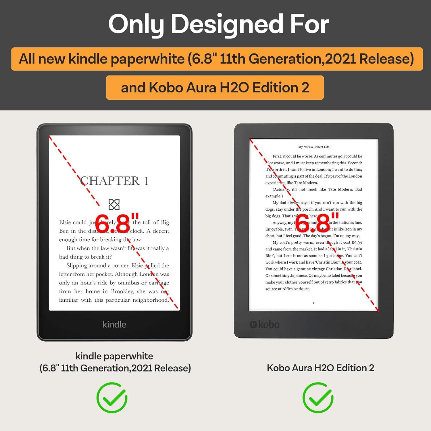 3er Pack Matte Displayschutzfolie für 6,8 Zoll e-reader