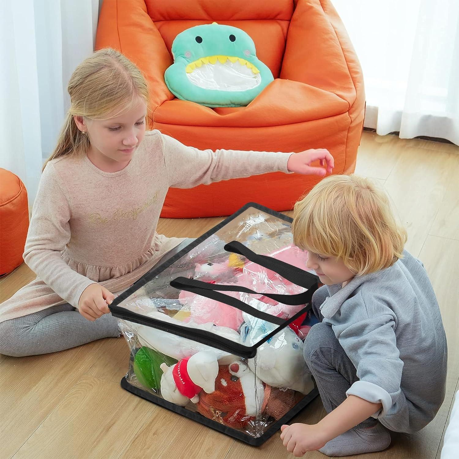 Transparente Kleideraufbewahrungstasche mit Reißverschluss 40L + 60L