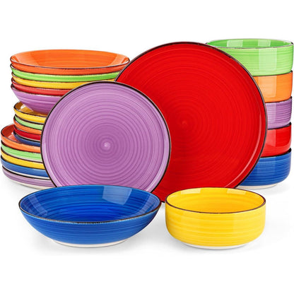 Vancasso Bonita 24tlg Geschirrset Steingut Modern Bunt