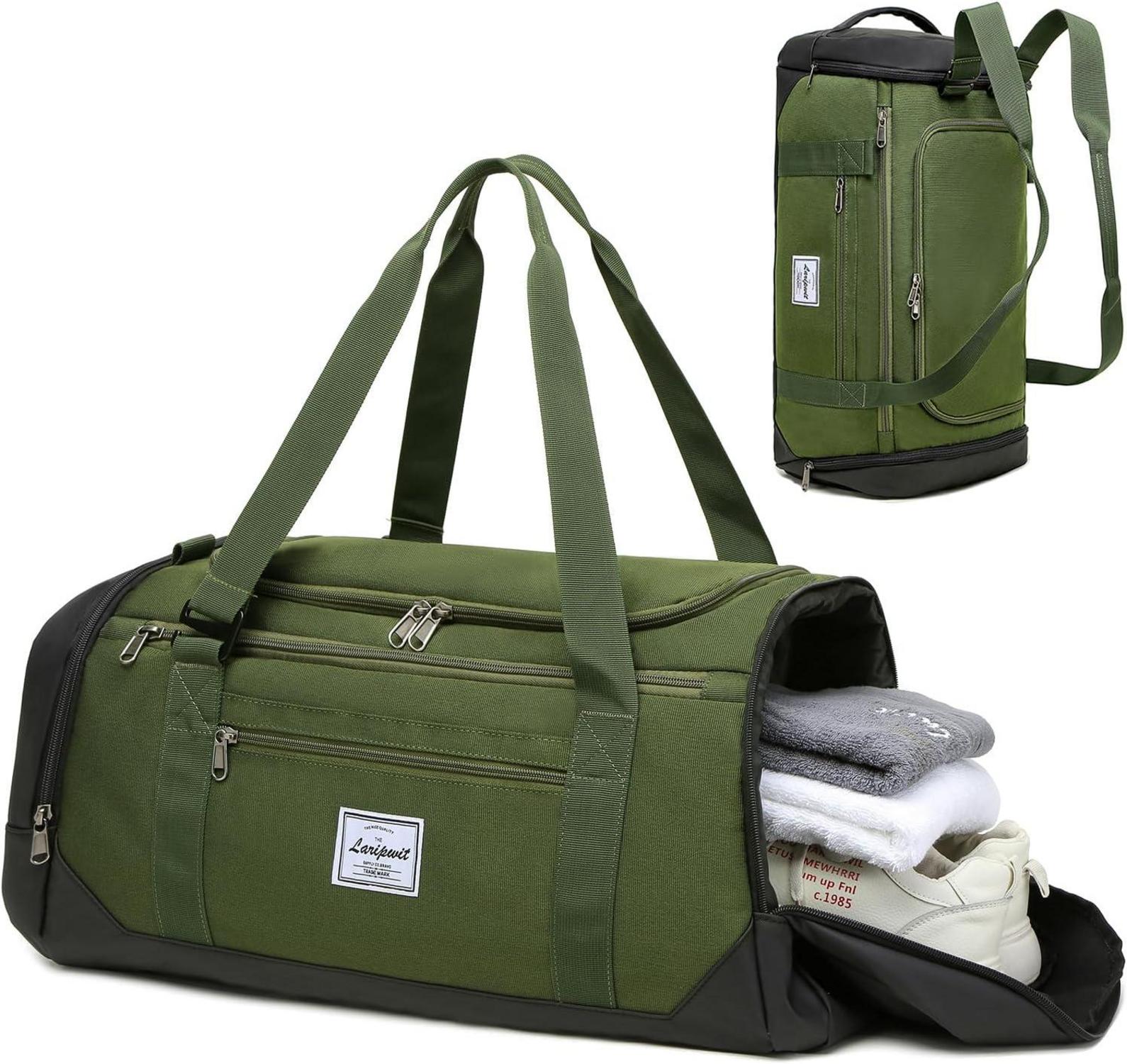 Laripwit Sporttasche 40L Herren Rucksack Fitness Reisetasche wasserdicht