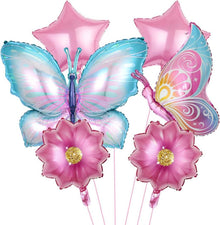 Schmetterling Folienballon Set für Mädchen Party