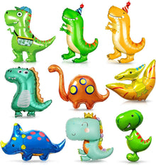 9er Dino Ballon Set für Kindergeburtstag & Party-Deko