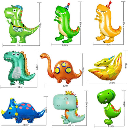 9 Dinosaurier Helium Luftballons für Kindergeburtstag party