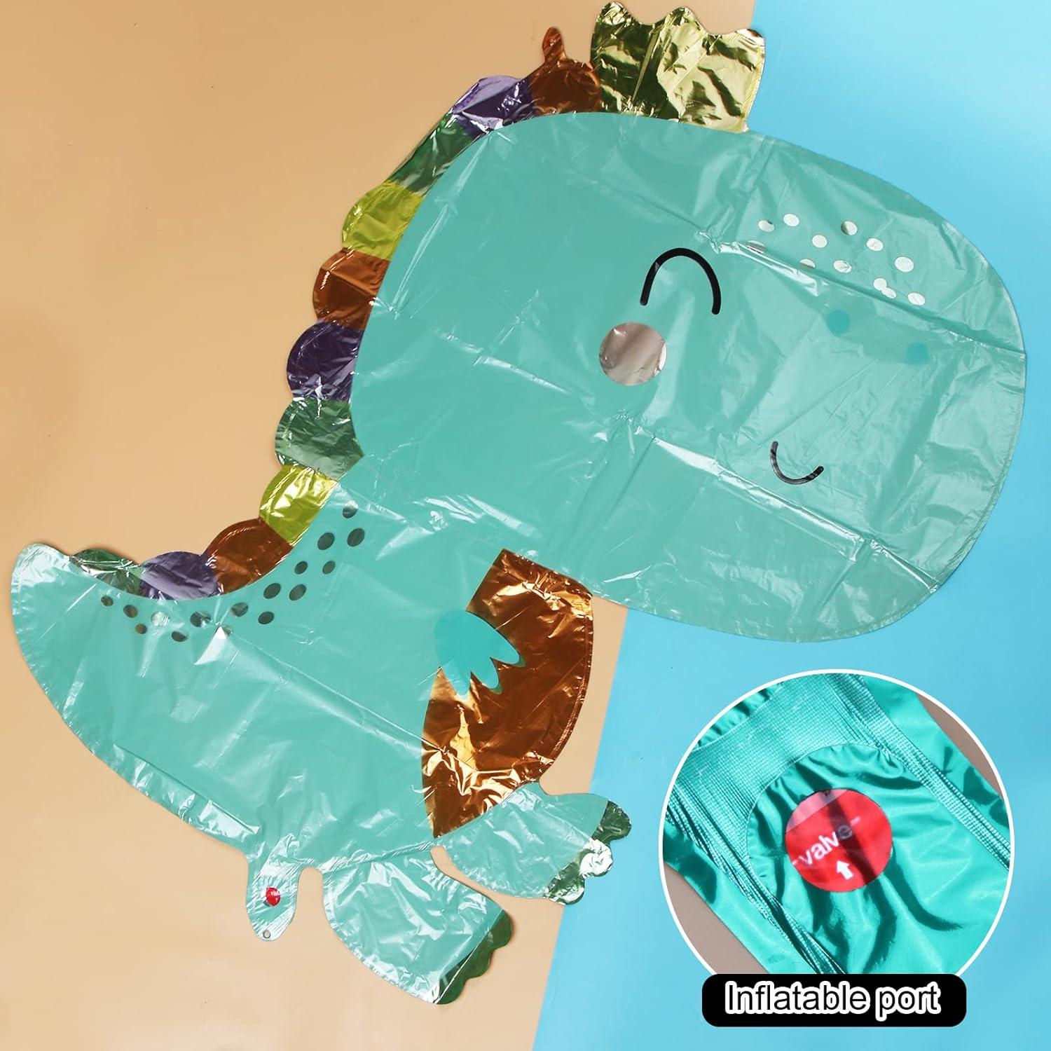 9er Dino Ballon Set für Kindergeburtstag & Party-Deko