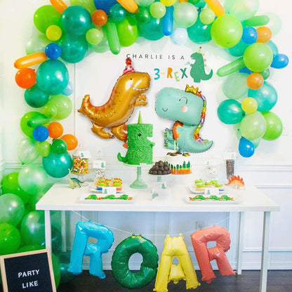 9er Set Dinosaurier Helium Luftballons Kindergeburtstag Deko