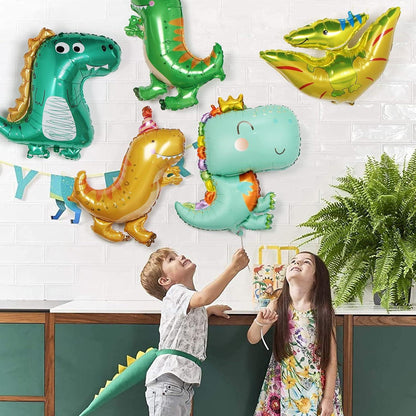 9x Dinosaurier Ballon Set für Kindergeburtstag & Partydekoration