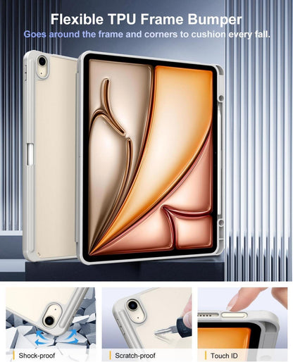 Tablet Hülle für iPad Air 13 Zoll 2024 Schutzhülle mit Stifthalter