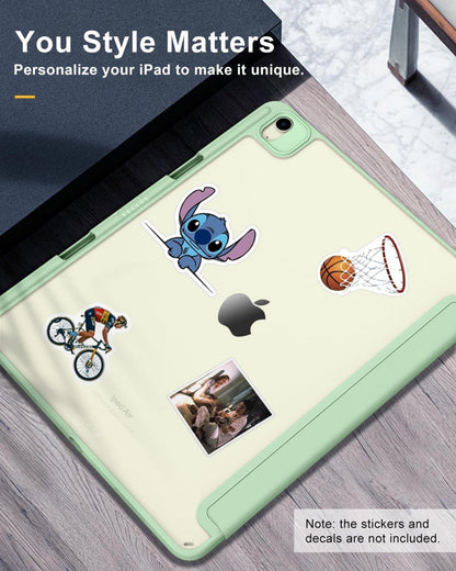 Schlanke TiMOVO Hülle für iPad Air 13 Zoll (M2) 2024, Stifthalter, Klar