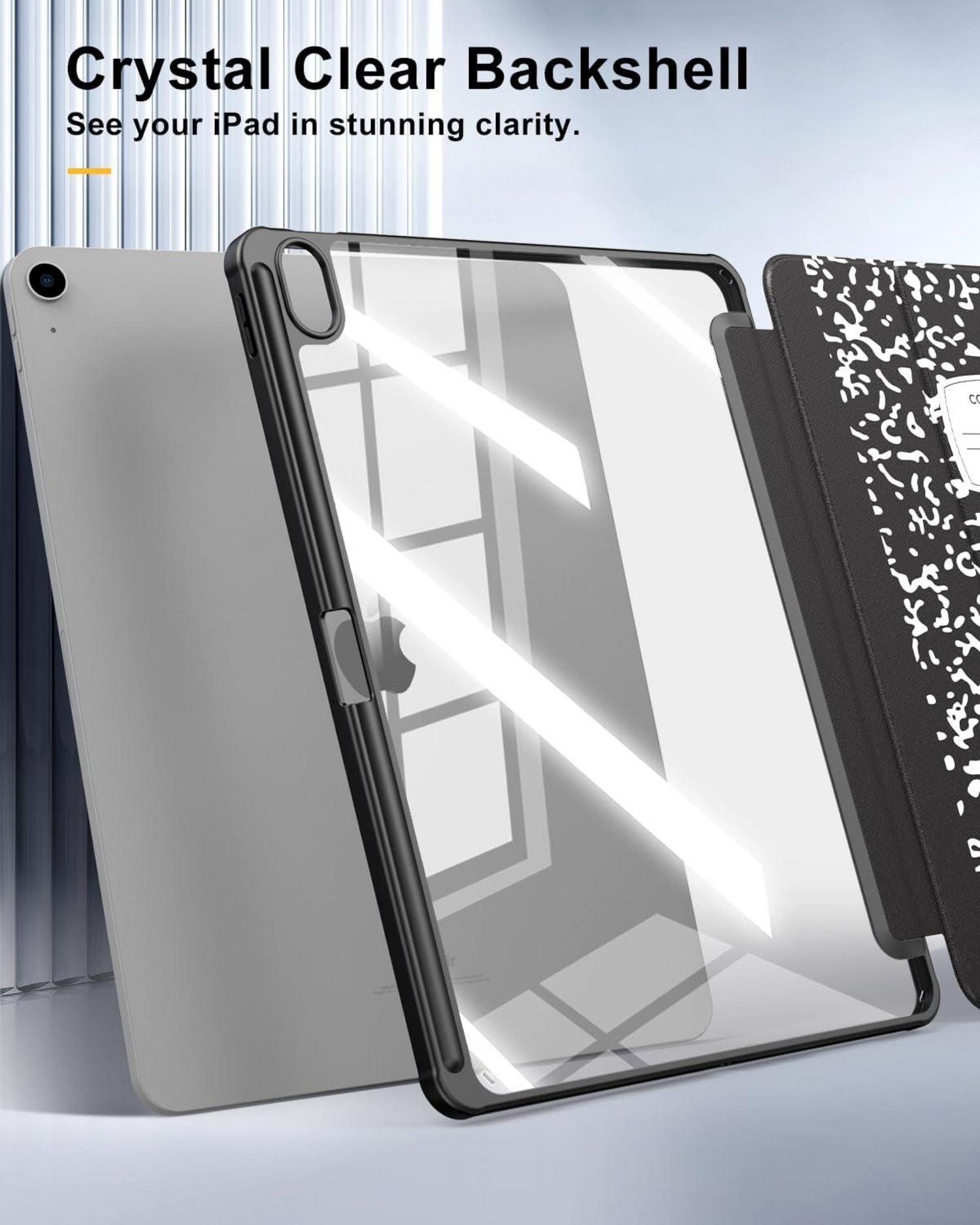 Hülle für iPad Air 13 Zoll 2024 mit Stifthalter und transparenter