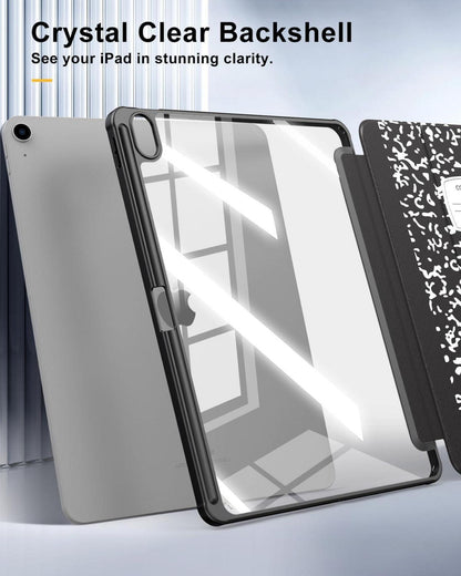 Hülle für iPad Air 13 Zoll 2024 mit Stifthalter und transparenter