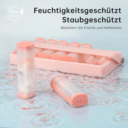 KOVIUU Tablettenbox 7 Tage Medikamentenbox Pill Box, groß, rosa
