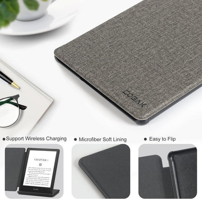 CoBak Hülle für Kindle Paperwhite 11. Gen 2021 - Smart-Cover mit Auto-Sleep-Wake-Funktion, Grau
