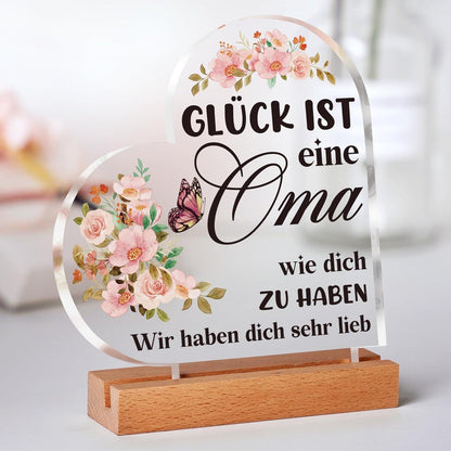 Apjielop® Acryl Oma Geschenk Geburtstag Deko Ornamente