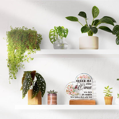 Acryl Oma Geschenk Dekorative Ornamente Geburtstagsgeschenk