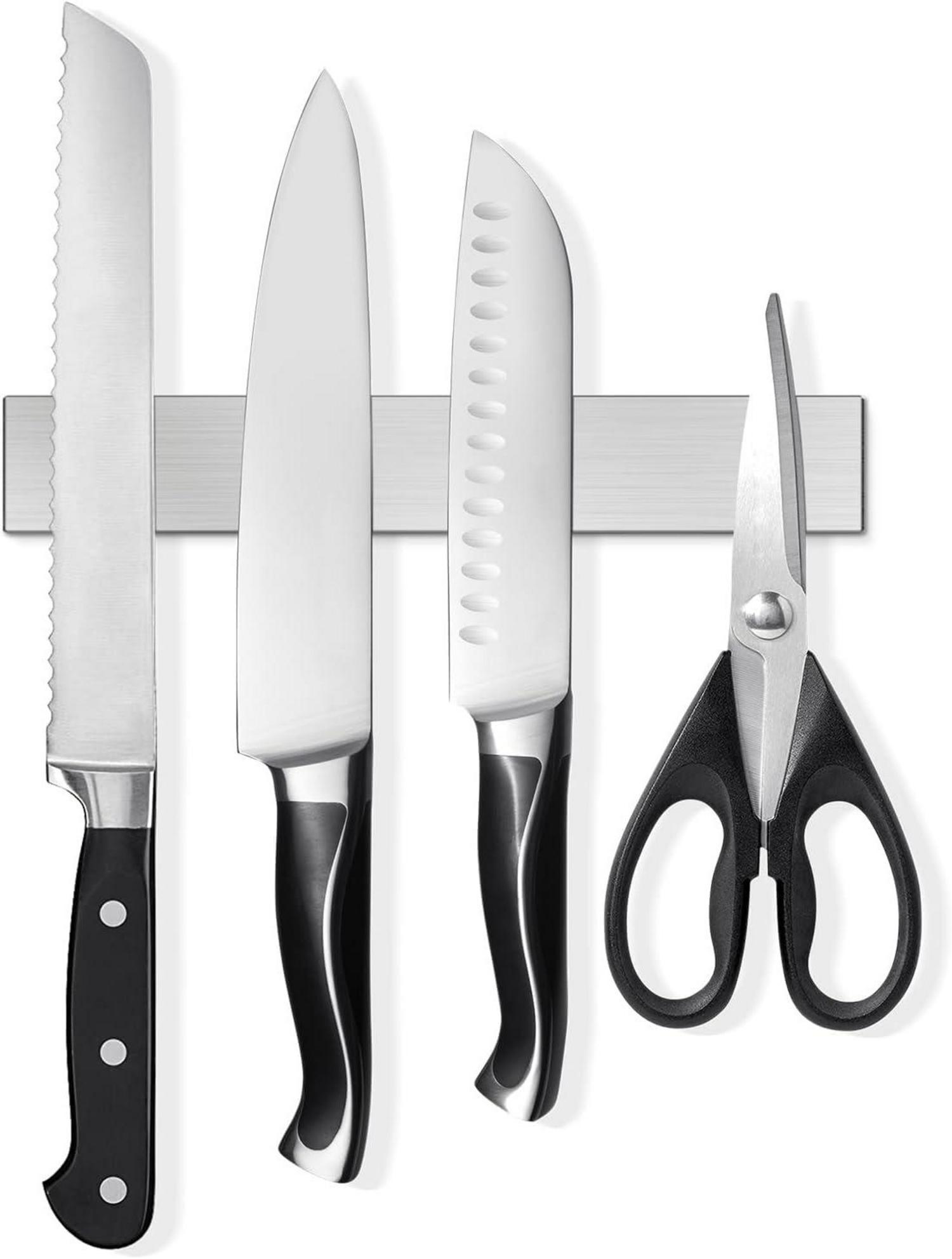 Magnetleiste Messer selbstklebend 25cm Edelstahl stark magnetisch