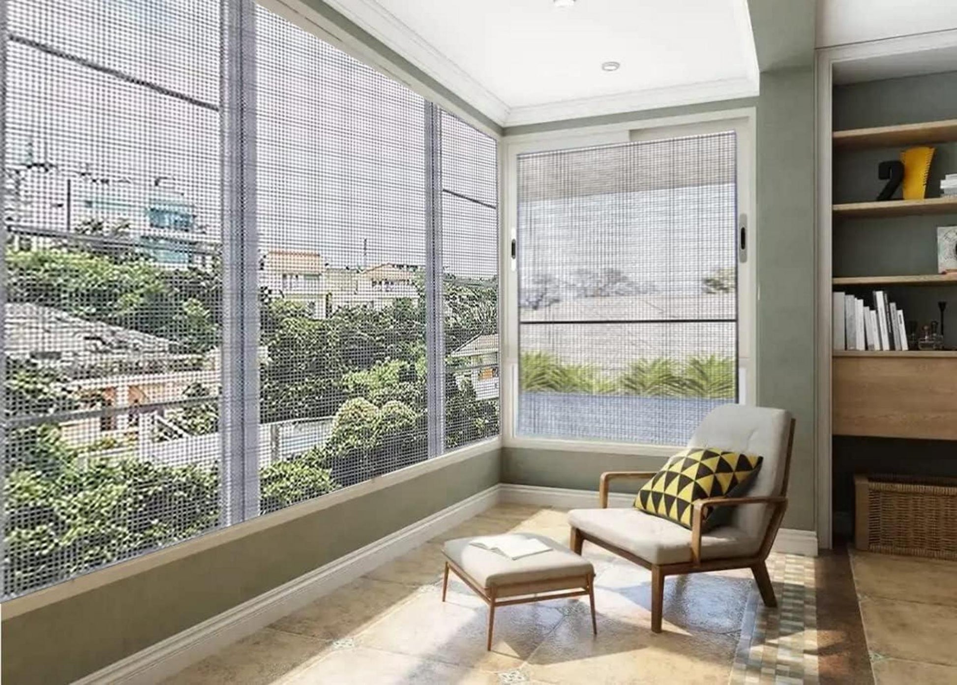 Fiberglas Fliegengitter Fenster 200x150cm Schneidbar & Reißfest