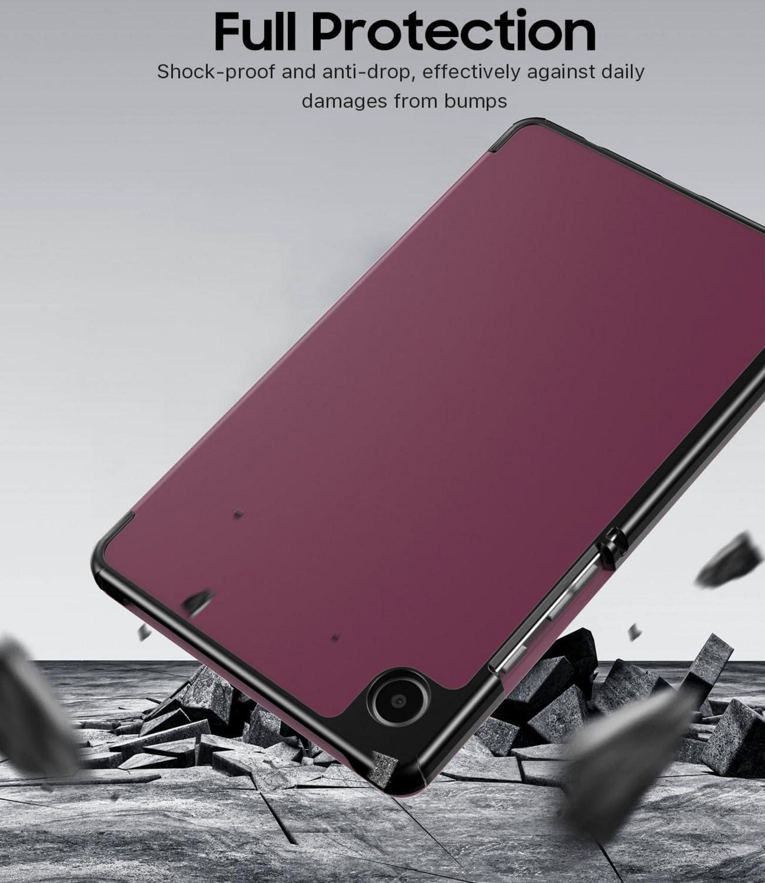 Samsung Galaxy Tab A9 8,7 Hülle 2023 - Schutzhülle Ständer RoseLila