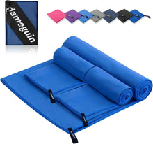 3er-Set Mikrofaser Fitness Handtuch Schnelltrocknend Strand Bad und