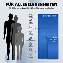 3er-Set Mikrofaser Fitness Handtuch