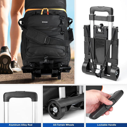 Große Kühltasche auf Rollen – 72 Liter für Picknick & Camping