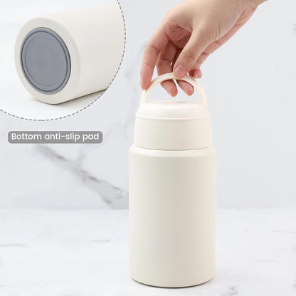 Thermobehälter für Essen 750ML Edelstahl Lunchbox Löffel Müslibecher