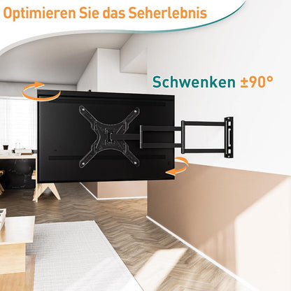 TV Wandhalterung 26-65 Zoll Fernseher Ausziehbar 950mm VESA 400x400mm bis 35KG