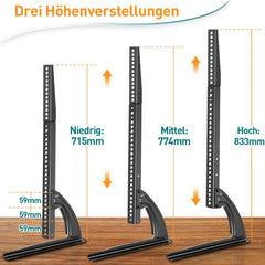 Universal TV Standfüße höhenverstellbar abnehmbar VESA 800x600mm bis 40KG