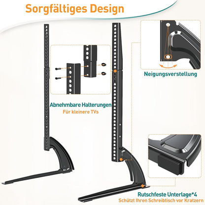 TV Standfuß Universal 32-65 Zoll VESA 800x600mm höhenverstellbar bis 40KG