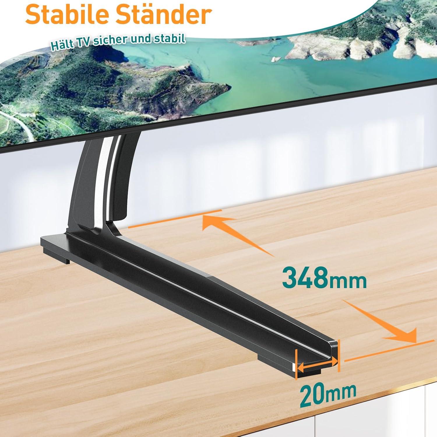 Universal TV Standfüße für 32-65 Zoll Flachbildschirm-Fernseher, VESA