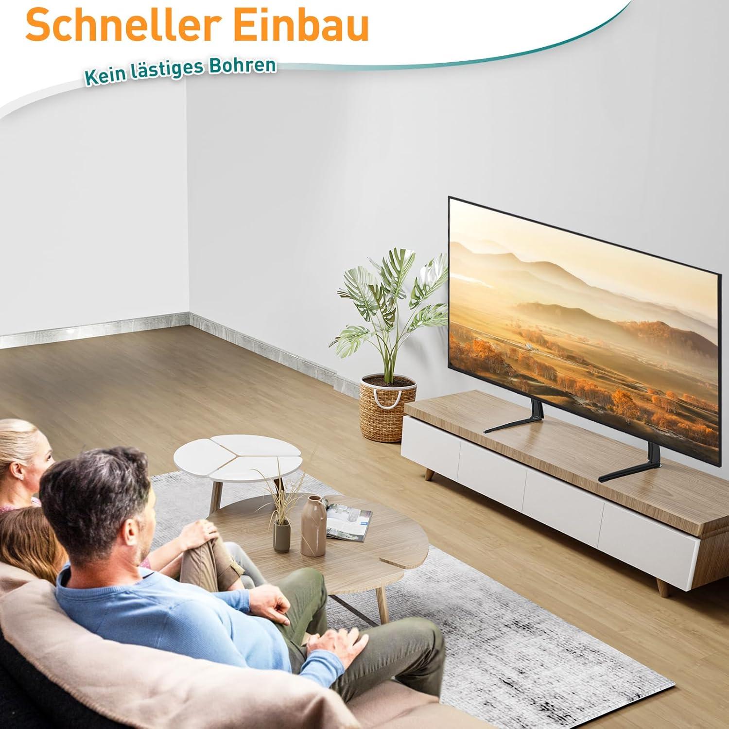 TV Standfuß Universal 32-65 Zoll VESA 800x600mm höhenverstellbar bis 40KG