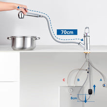 Niederdruck Armatur Küche Ausziehbar mit 2 Wasserstrahlarten