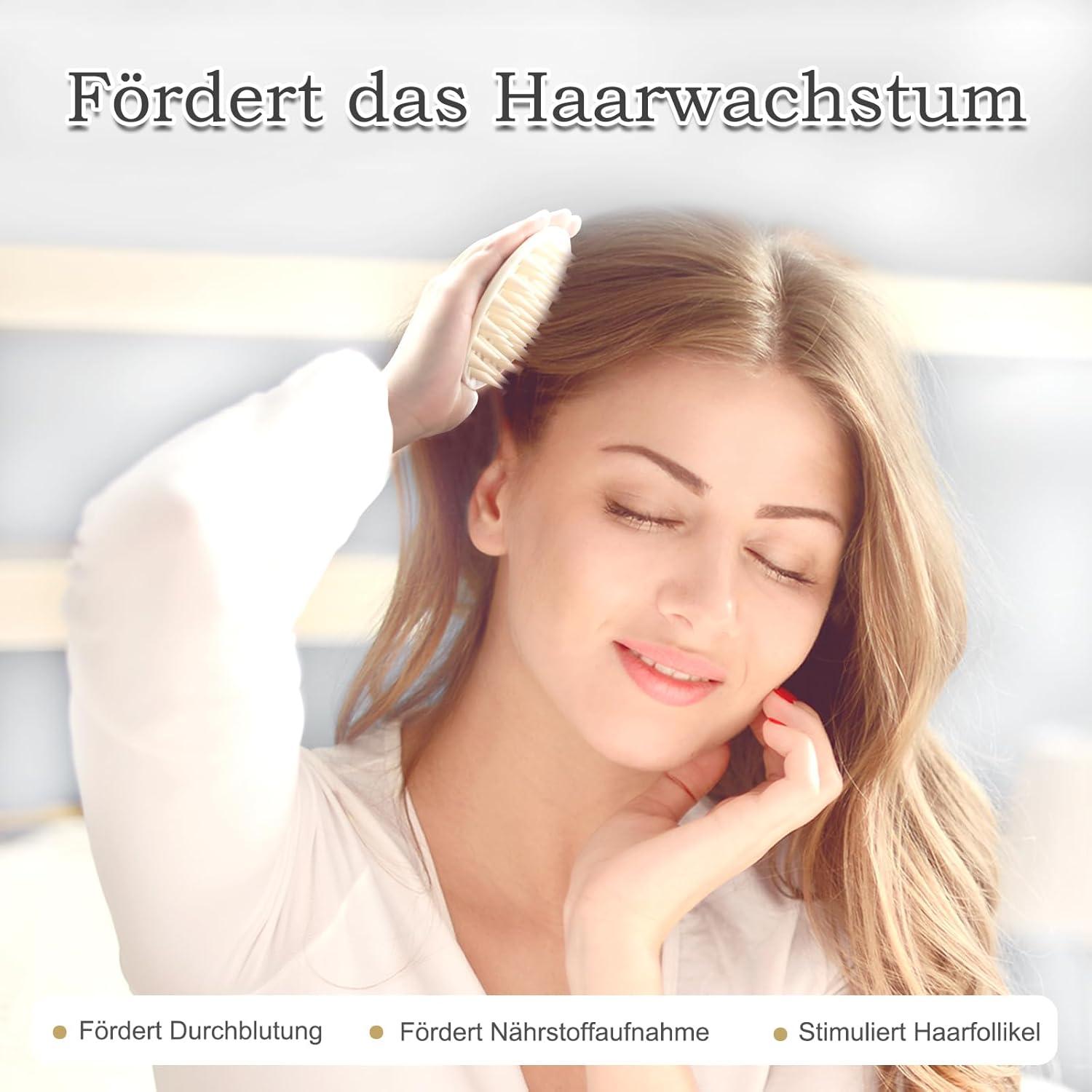 FREATECH Silikon Kopfhaut Massagebürste Haarwuchs Peeling Haarwaschbürste