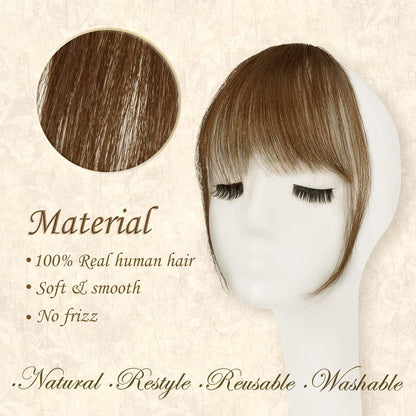 Remy Echthaar Pony Clip | Natürliche Bangs Haarverlängerung