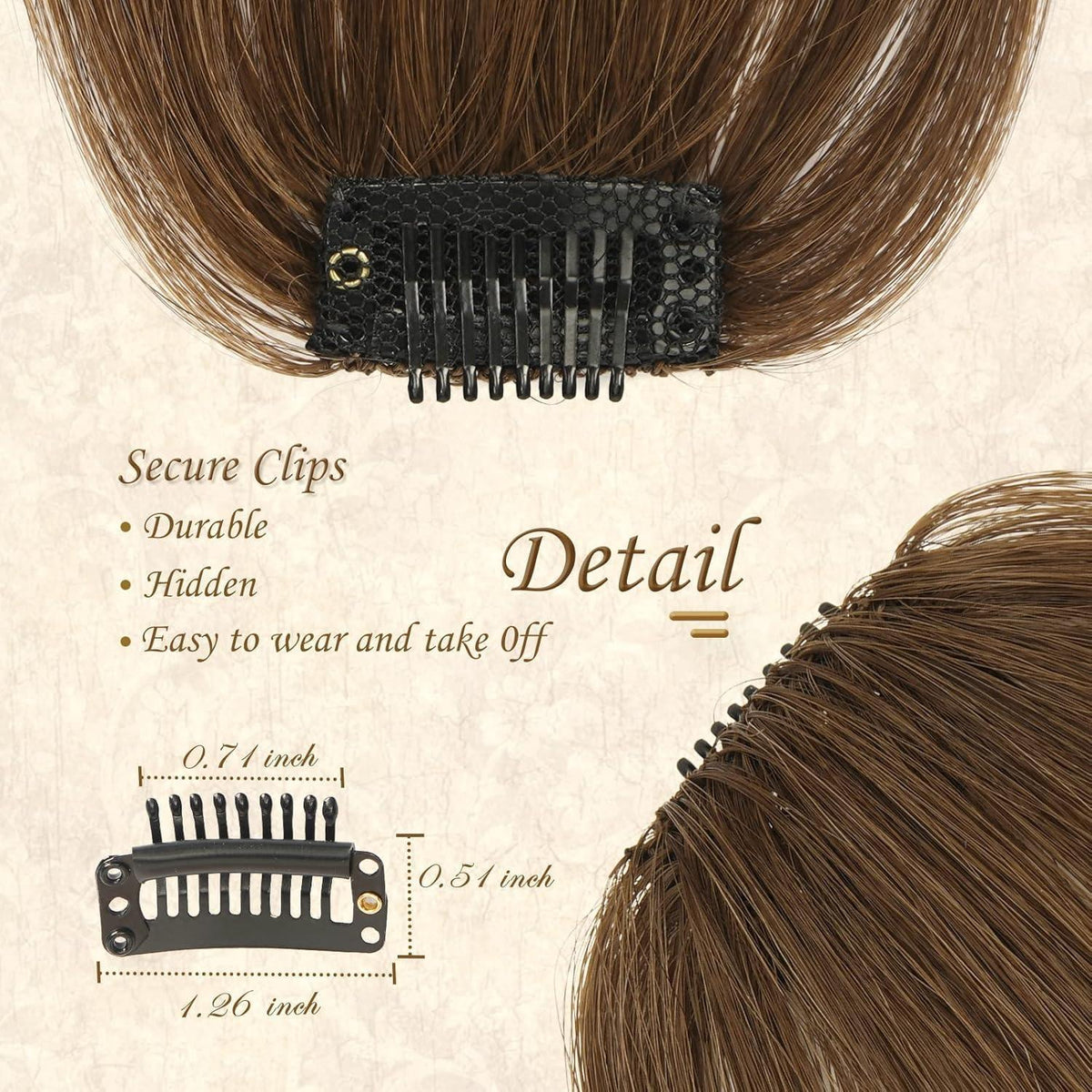 Remy Echthaar Pony Clip | Natürliche Bangs Haarverlängerung