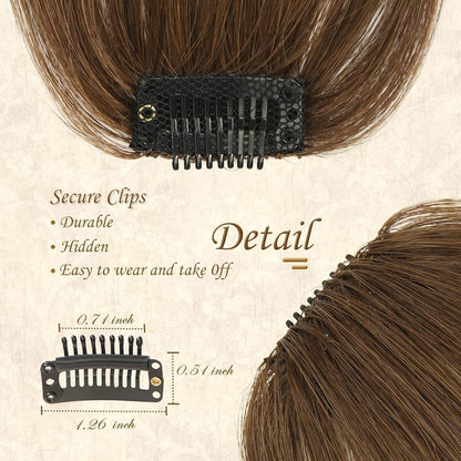 Remy Echthaar Pony Clip | Natürliche Bangs Haarverlängerung