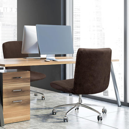 Groß Kaffee Stuhlhussen 2er Set Stretch Samt Barhocker Bezug
