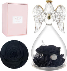 Ewige Rose Engel Figur Geschenkbox Valentinstag Muttertag