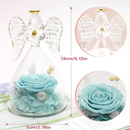 Ewige Rose Engel Figur Geschenk für Frauen