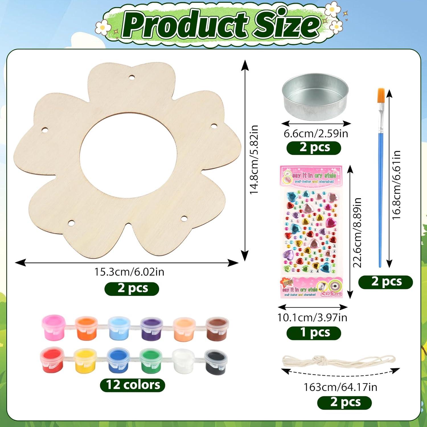 Kinder DIY Holz Vogelfutter Craft Kit, 2er-Set Outdoor Paint Spielzeug