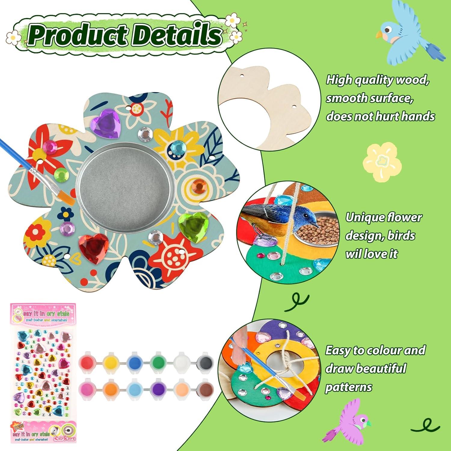 GHVACZS Kinder DIY Vogelfutter Set, Basteln Spielzeug für Draußen